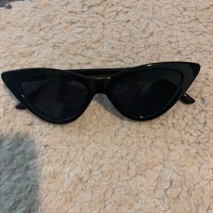 Black cat eye sunglasses
